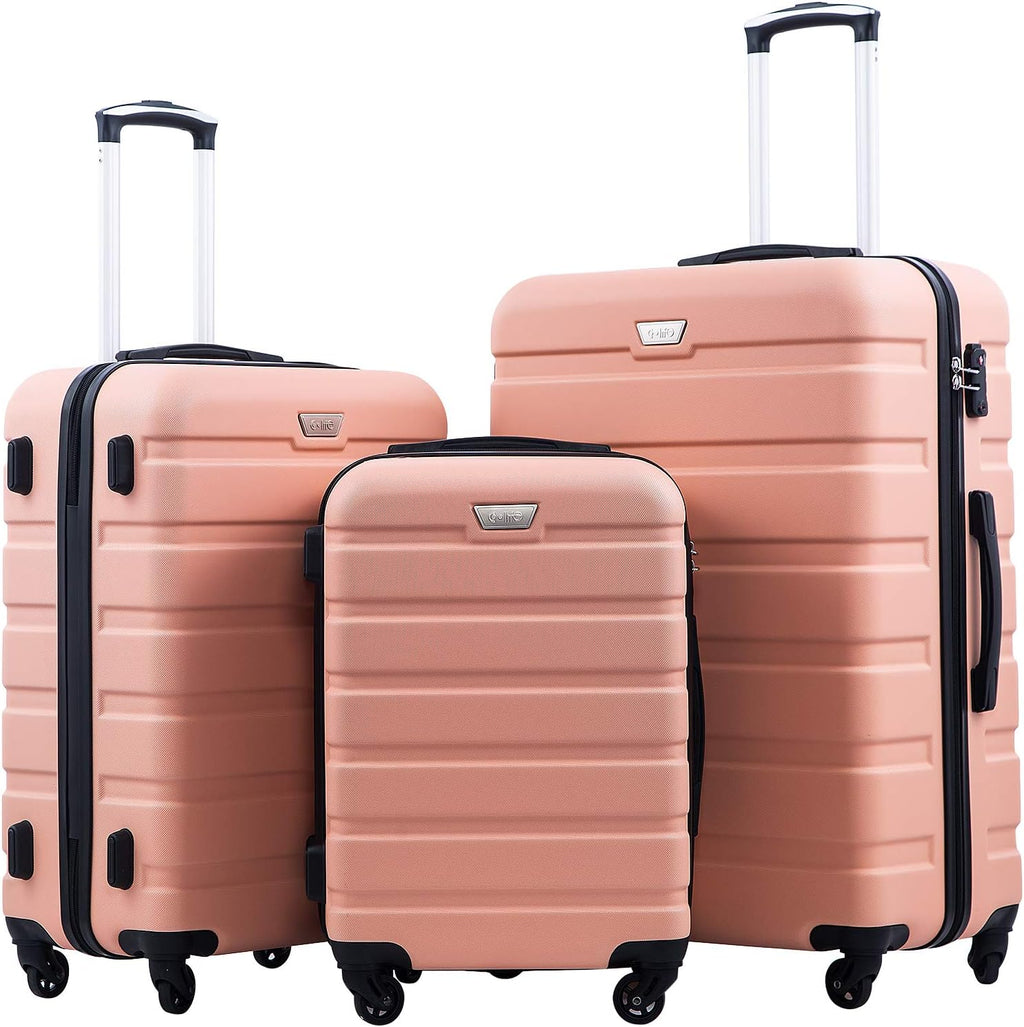 Luggage 3 Piece Set Suitcase Spinner Hardshell Lightweight TSA Lock