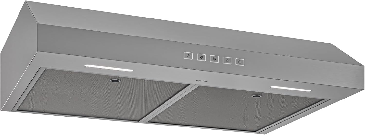 Broan-NuTone Three-Speed Glacier Undercabinet Range Hood with LED Light, ADA Compliant