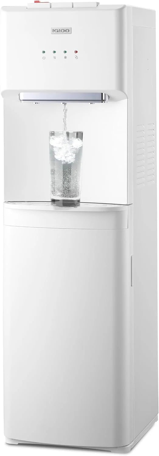 Igloo Bottom Loading Water Cooler Hot Cold Room Temperature Dispenser Holds 5 Gallon Jugs